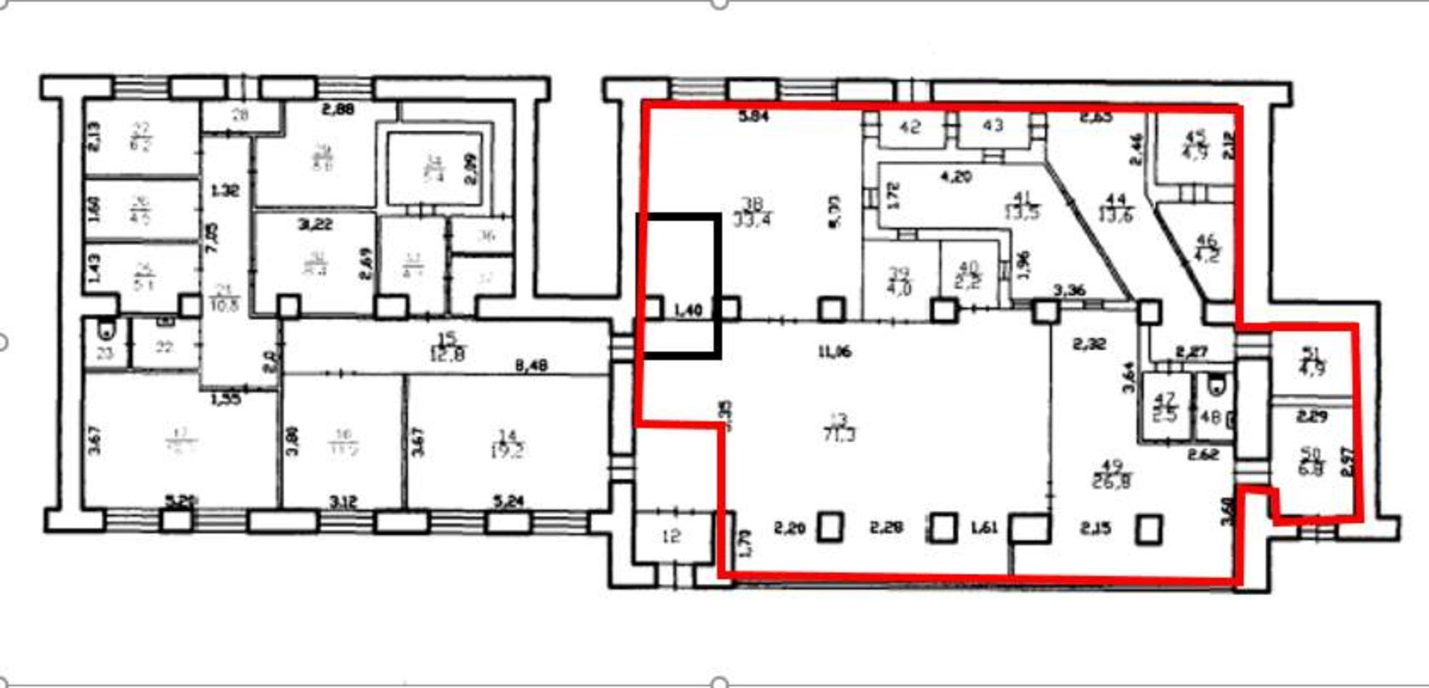 Купить офис, помещение под офис за 7 139 440 рублей на 50 лет Октября улица, д.8