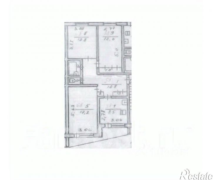 3-комн квартира улица Мира, 3,  д. 3