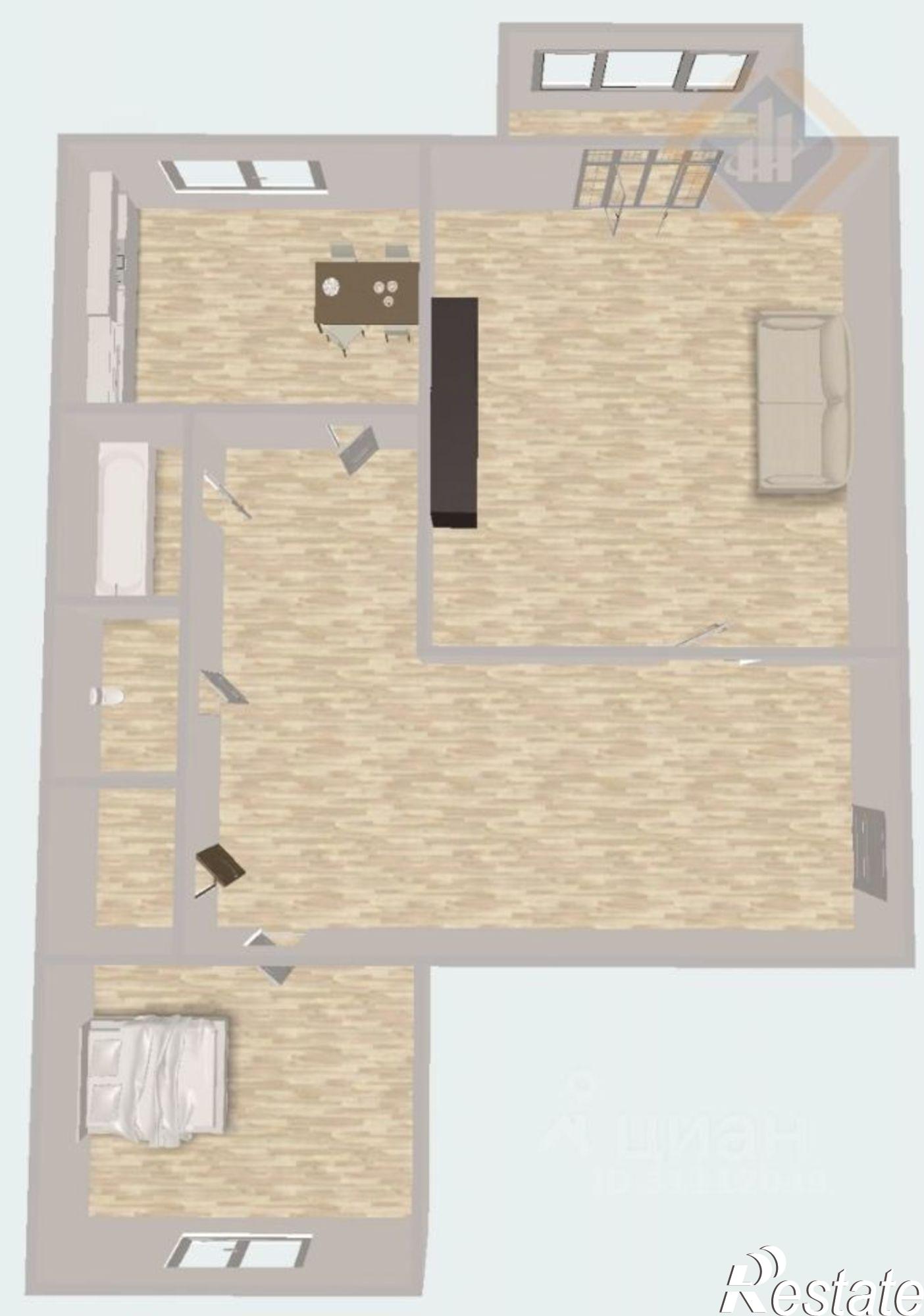 Купить квартиру за 4 600 000 рублей на Находка г., Луначарского ул., 4