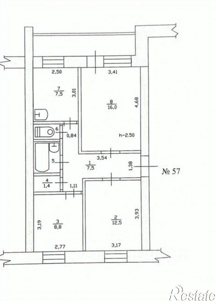 3-комн квартира Лесозаводск г., Калининская ул., 35