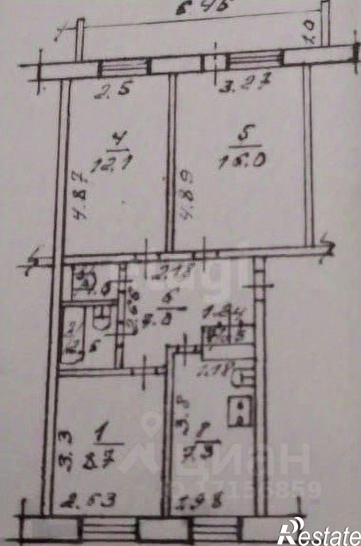 3-комн квартира Пионерская улица, 48,  д. 48