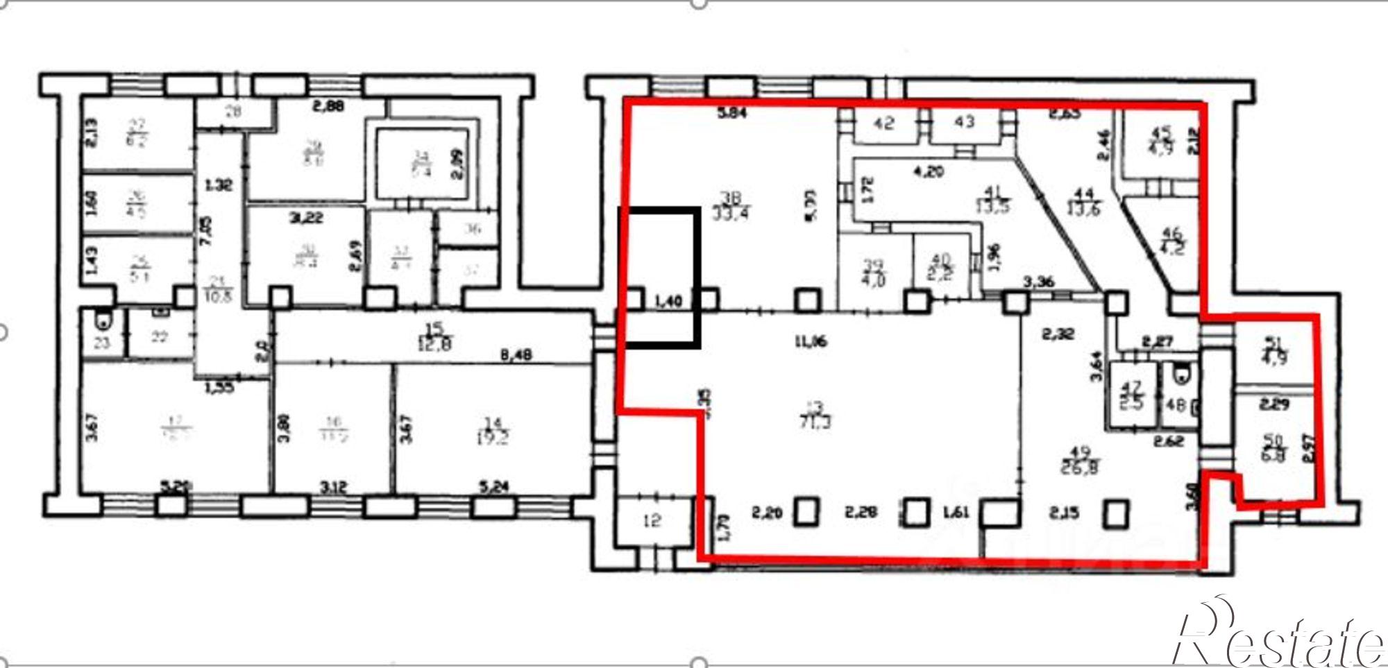 Купить офис, помещение под офис за 7 105 200 рублей на улица 50 лет Октября, 8