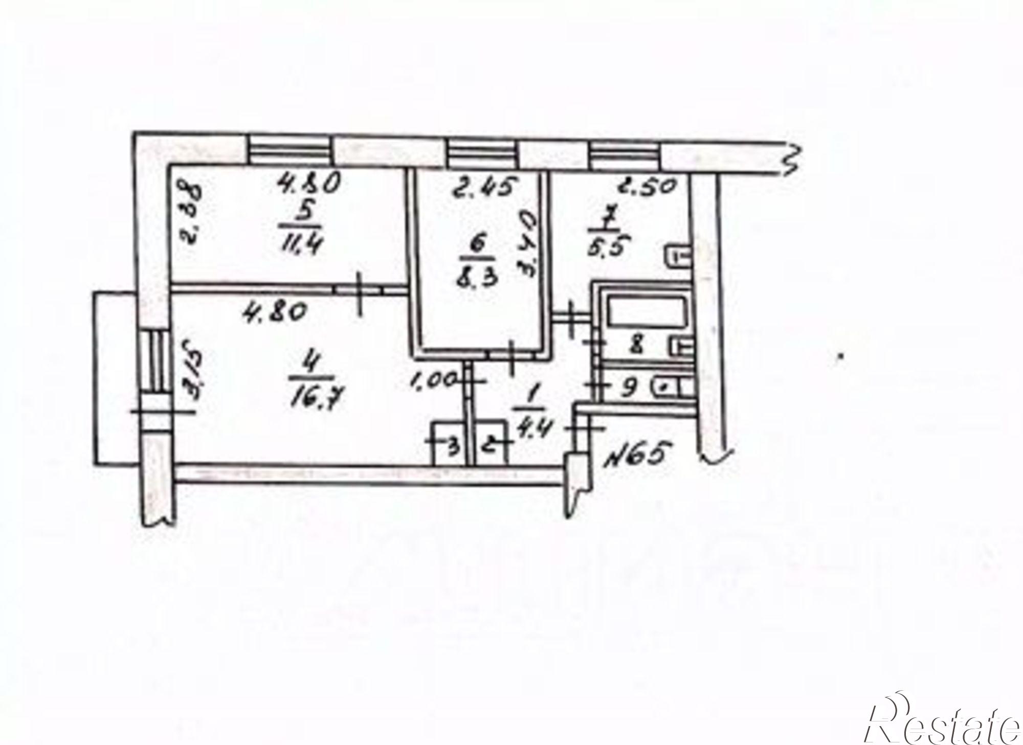 Купить квартиру за 5 300 000 рублей на улица Куйбышева, 7