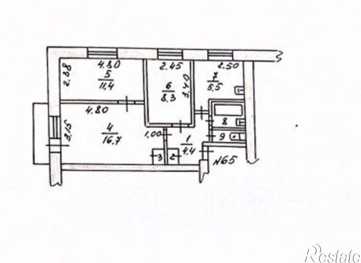 3-комн квартира улица Куйбышева, 7,  д. 7
