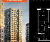 2-комн, 61 кв м, этаж 21/30 ул Адмирала Горшкова, 5