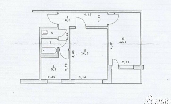 2-комн квартира ул Калининская, 3,  д. 3