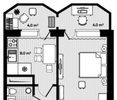 1-комн, 36.8 кв м, этаж 9/9 Улица Лазо д. 9