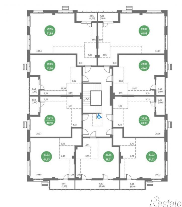 1-комн квартира в новом доме Надеждинский район, Новый пгт