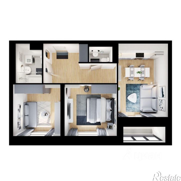 2-комн квартира в новом доме Владивосток, улица Борисенко, 48к4