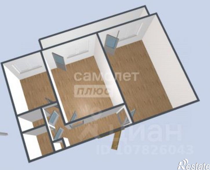 2-комн квартира ул Усатого, 19А,  д. 19А