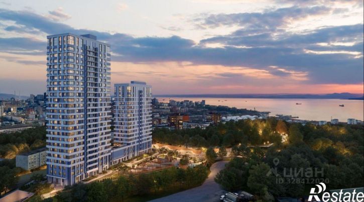 1-комн квартира в новом доме Владивосток, Днепровская улица