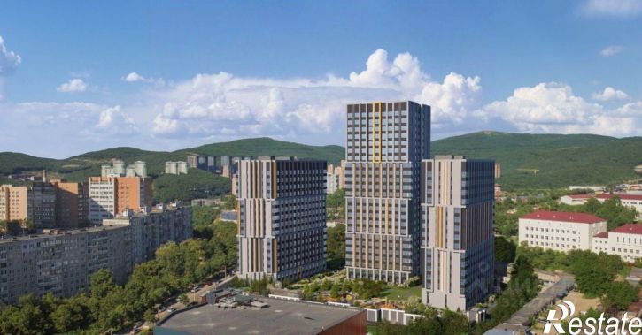 1-комн квартира в новом доме Владивосток, улица Тухачевского, 33к2