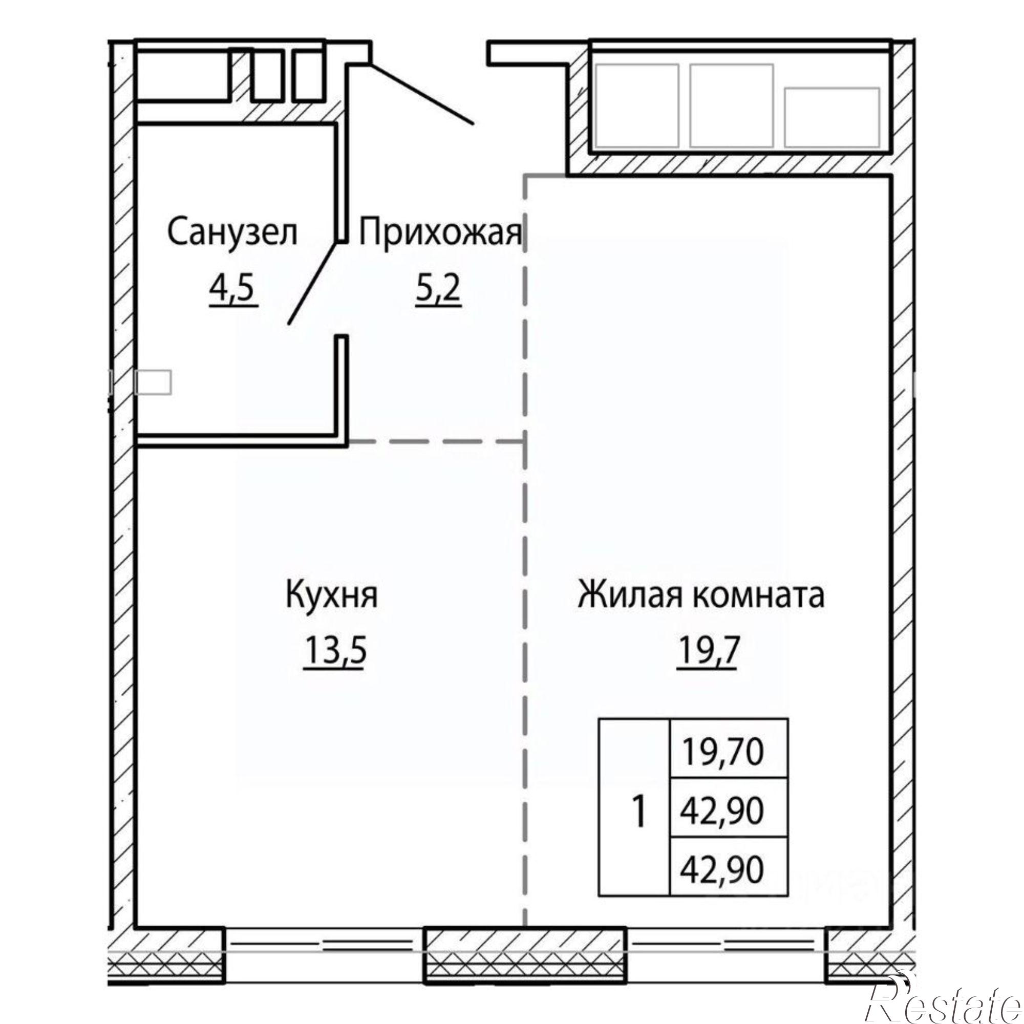 Купить квартиру за 7 636 200 рублей на Владивосток, Днепровская улица